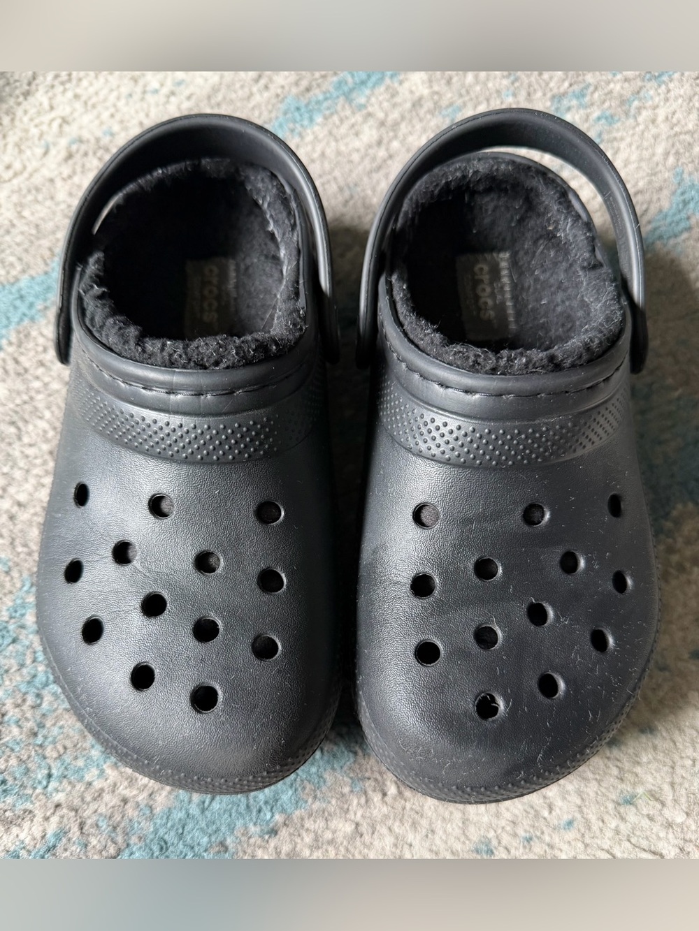 CROCS Kids Classic Lined Clog - Black Size 13